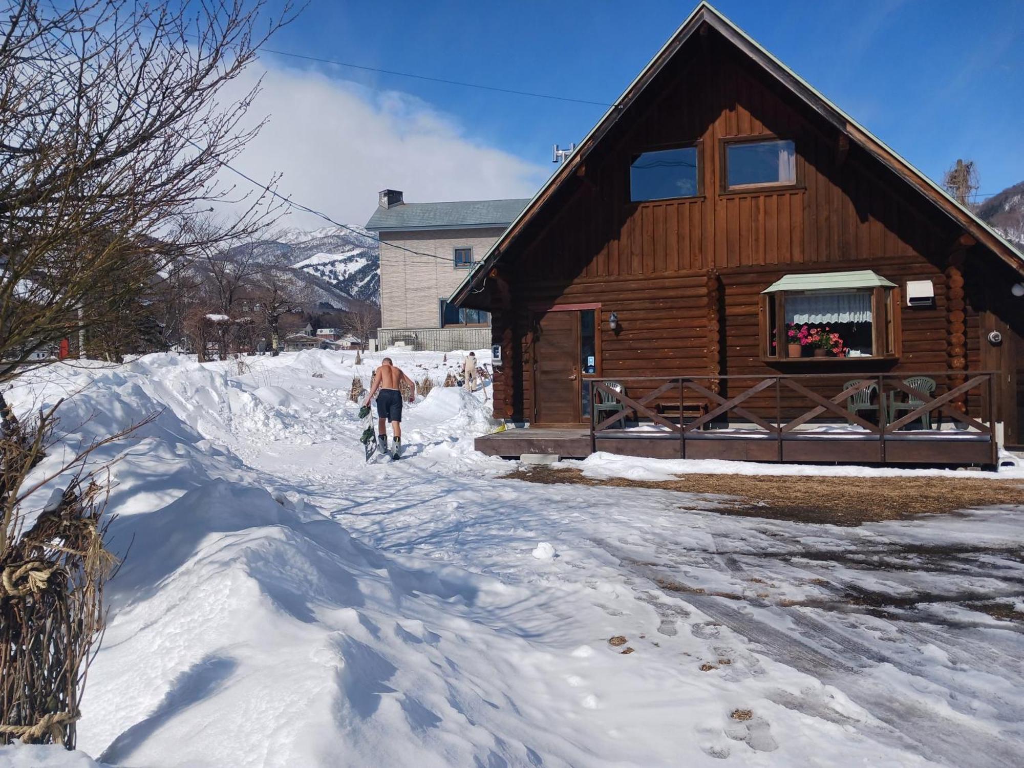 Log Cottage Villa Happo Hakuba Luaran gambar
